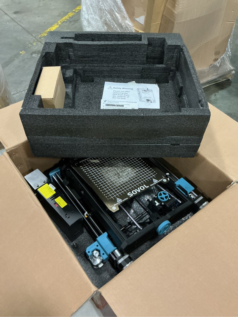 Condition photo showing As Is for sovol sv06 ace 3d printer open source, 600mm/s max high speed 3d printers, fully auto leveling, with camera upgraded structure planetary dual gear direct drive printing size 8.66x8.66x9.84 inch sv06 ace black