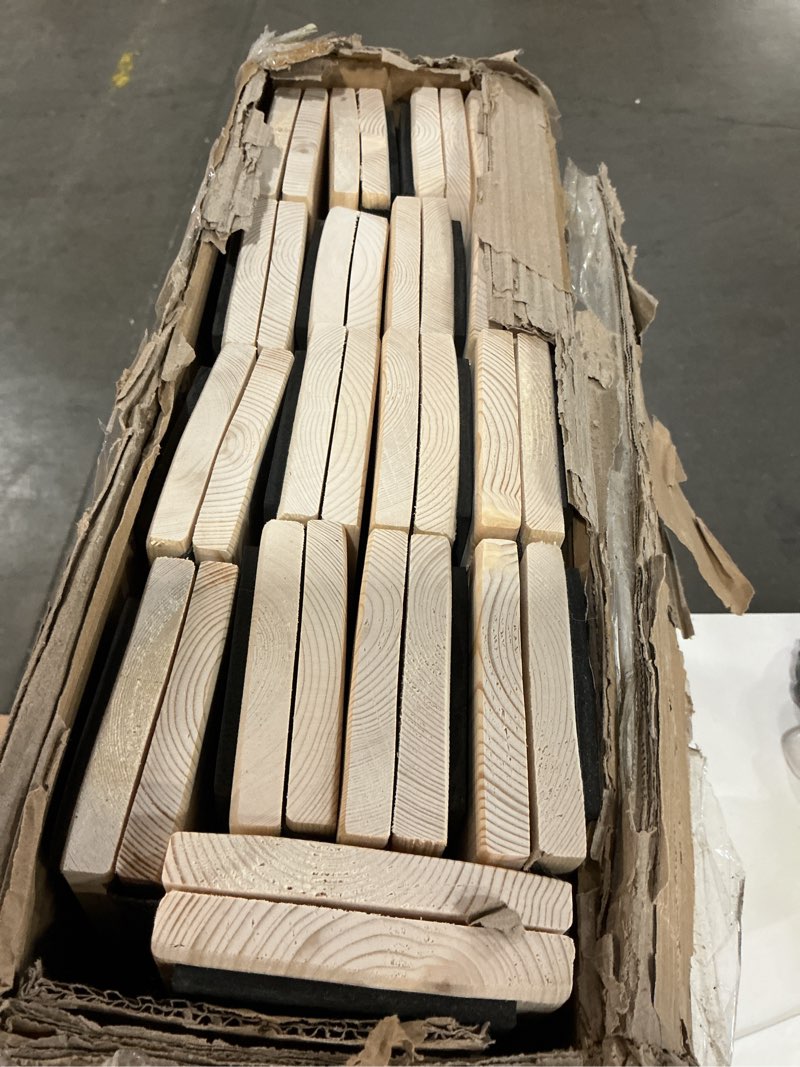 Condition photo showing Good Condition for breathable moisture-proof bed plate, guest tatami mat,wood roll-type slatted bed japanese floor futon mattress, floor sleep bedding (full)