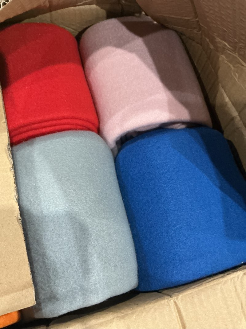 Condition photo showing Good Condition for cai teng fleece throw blanket bulk blankets for couch bed 50x60 inch 6 pack kids blanket throws fleece fabric soft cozy travel blankets lightweight small throws wedding gifts multicolor neon multicolor#4 pack of 6 - 50 x 60 inch