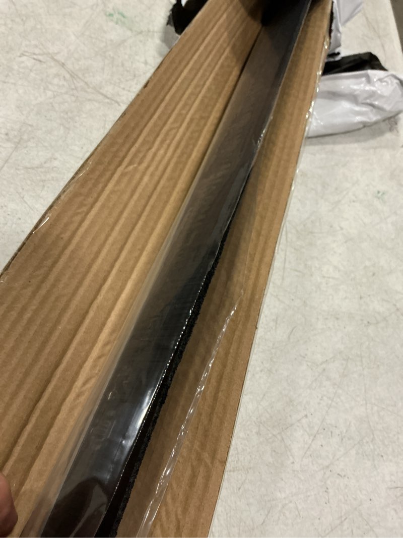 Condition photo showing New/Like New for uxcell door bottom sweep brown h-shape aluminum alloy holder w 2-inch black pp silicone soft brush, 1000mm x 72mm (approx 39.37-inch x 2.83-inch) 39.37" x 2" brown