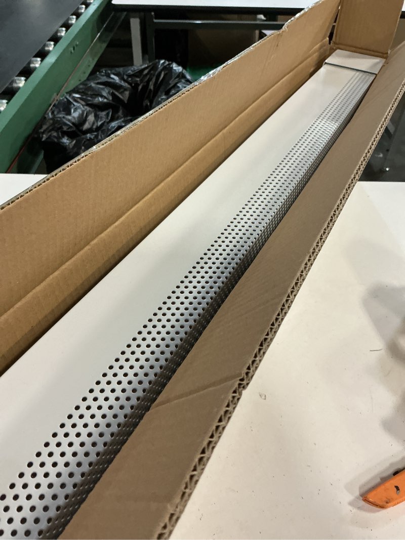 Condition photo showing Good Condition for 3ft-6ft baseboard heater cover, adjustable baseboard heater covers with end caps, easy slip-on baseboard covers for hydronic home heating systems