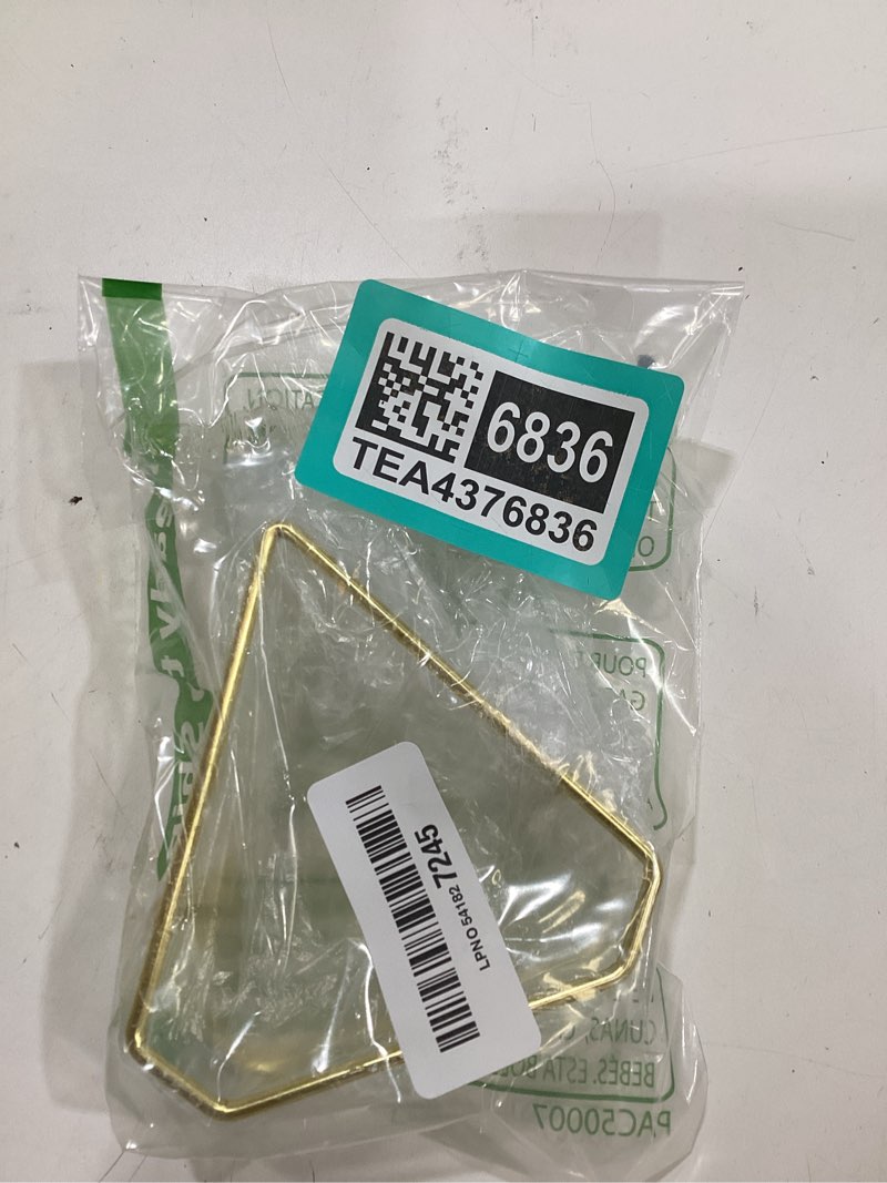 Condition photo showing New/Like New for coshar 2pcs gold triangle coaster holder storage coasters stand holder for square polygonal round coaster, hold up to 6 coasters gold-triangle 2pcs