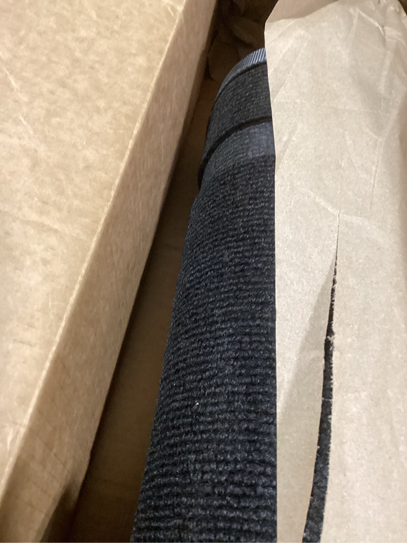 Condition photo showing As Is for Front Door Mat Outside Entrance Indoor Doormat, 31" x 20" Outdoor Mats for Patio Waterproof, Outdoor Door Mats for Outside Entry, Indoor Rugs for Entryway, Sturdy Natural Rubber Entry Mat, Black 31" x 20"(Rectangular) Black