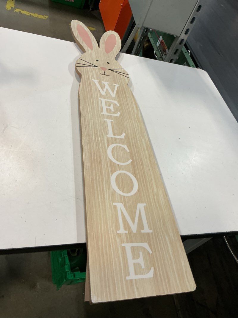 Condition photo showing Good Condition for celebrate together™ easter welcome bunny porch leaner outdoor decor