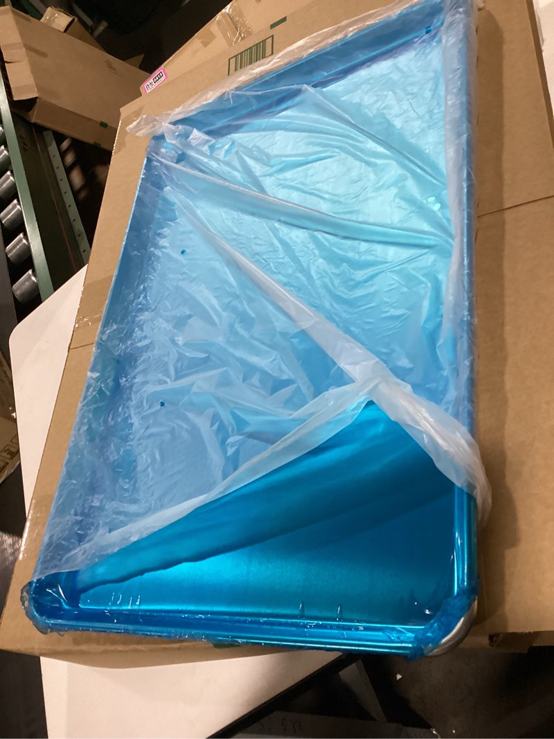 Condition photo showing Good Condition for Chef Approved 26" Wide Aluminum Sheet Pan | Professional Full Size Heavy Weight Baking Bun with Rectangular Shape for Restaurant Kitchen Cafeteria Pantry | Closed Bead, 26"W x 18"D x 1.13"H, 16-Gauge