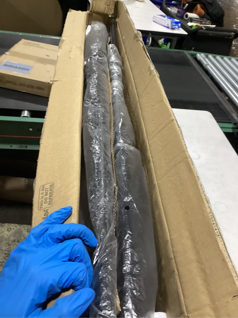 Condition photo showing Good Condition for Thyle 2 Pcs Folding Bar Stool with Backrest, Tall Foldable Stool Chair Portable High Folding Bar Chair Counter Height Seat Leather Padded for Kitchen Island Shop Cafe Dining Room Black (29.5 Inch) 2 29.5 Inch