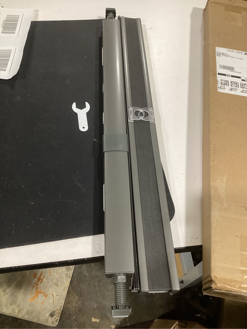 Condition photo showing As Is for (similar) lazblinds no tools no drill cordless roman shades for windows, blackout thermal insulated uv blocking window blinds, lightweight fabric blinds for indoor windows, 24\" w x 60\" h, blackout - grey grey 24\" w x 60\" h
