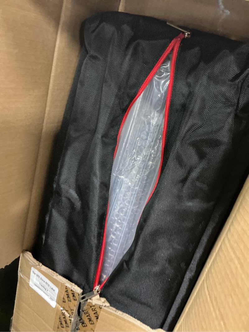 Condition photo showing New/Like New for EMART Pipe and Drape Backdrop Stand Kit, 12ftx10ft Heavy Duty Adjustable Photo Background, Metal Frame with Flat Base for Wedding, Birthday Party, Banquet Decorations, Black 12x10FT Black