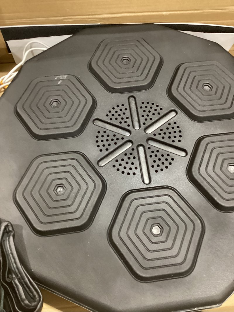 Condition photo showing As Is for EPHESPORT Music Boxing Machine with Gloves, Smart Wall-Mounted Punching Target with Rhythm Lights, Interactive Boxing Game for Kids, Teens & Adults, Fun Family Fitness & Home Workout Gift