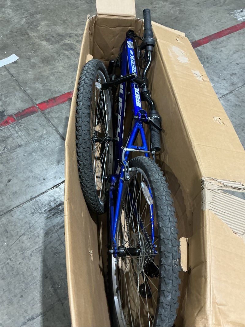 Condition photo showing As Is for huffy 26-inch rock creek men's mountain bike, blue