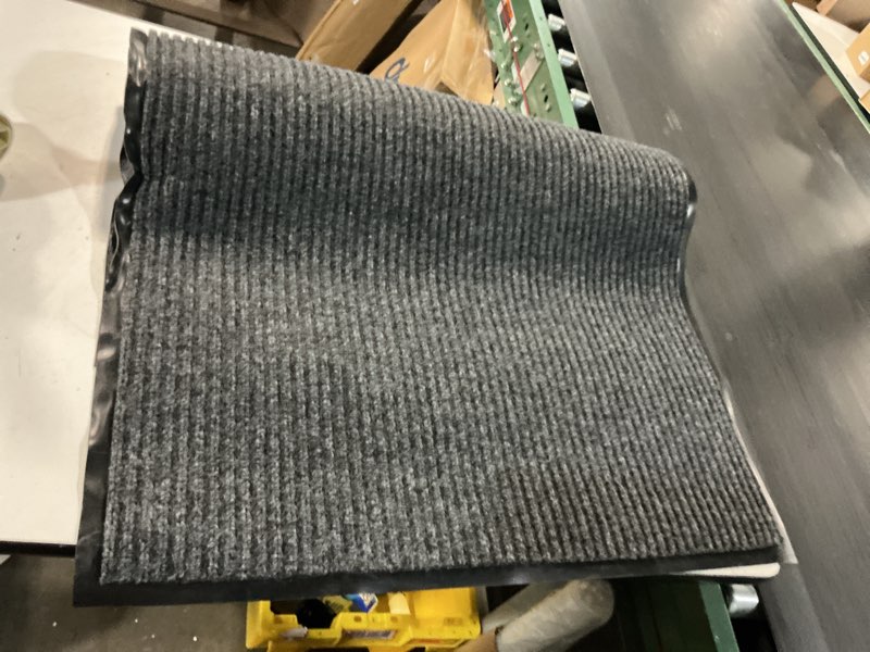 Condition photo showing Good Condition for uyoyous front doormat, 3 x 10 ft, commercial door mat, heavy duty, gray | hallway mats with non-slip rubber backing for hallway, entrance, home, high traffic area