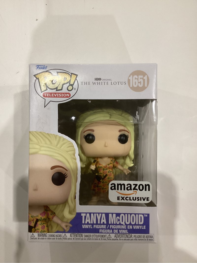 Condition photo showing As Is for Funko Pop! TV: White Lotus- Tanya McQuoid - Boat - Amazon Exclusive - Collectable Vinyl Figure - Gift Idea - Official Merchandise