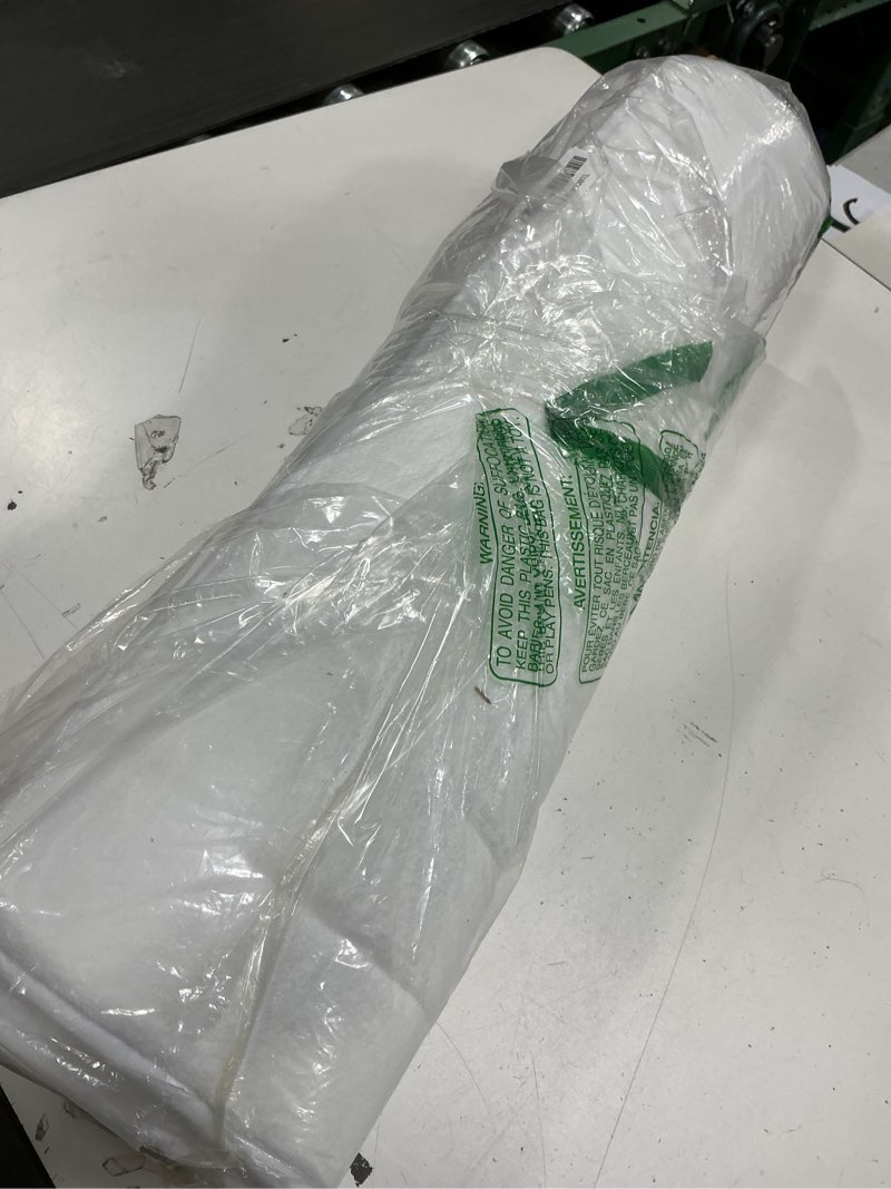 Condition photo showing As Is for Arotive Memory Foam Bathroom Rug Mat 36x24, Ultra Soft and Absorbent Bath Mat, Machine Wash Dry, Comfortable Bath Rug Carpet for Bathroom Floor, Tub and Shower, White White Rectangular 36\" x 24\"