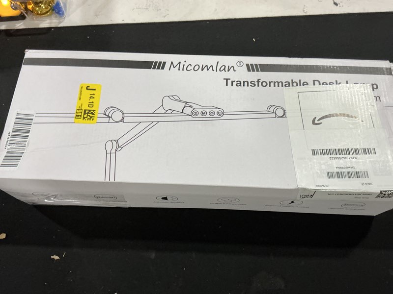 Condition photo showing Good Condition for Micomlan Led Desk Lamp with Clamp, Architect Desk Lamp for Home Office with Atmosphere Lighting, 24W