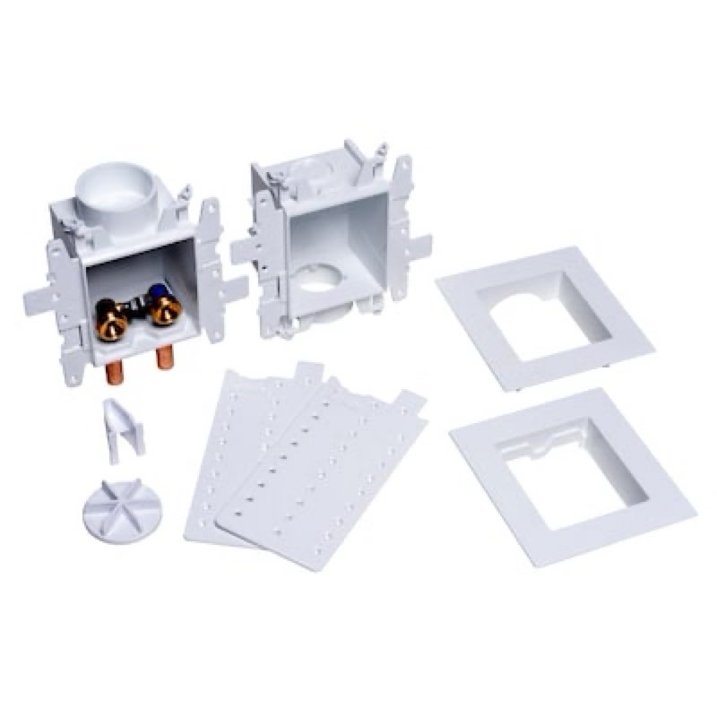 Oatey Moda Quarter turn ball valve Copper sweat Washing machine Outlet Box