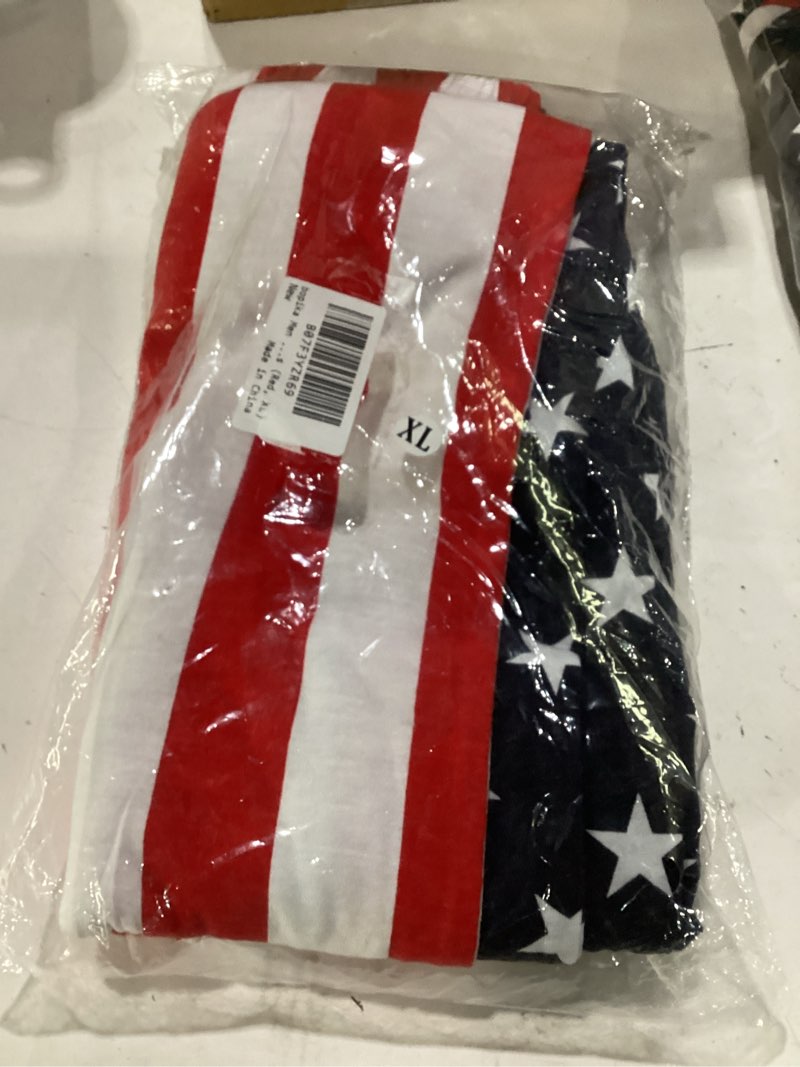 Condition photo showing Good Condition for bopika men's american flag pants men's sport sweatpants baggy pant joggers long pants with pockets x-large red