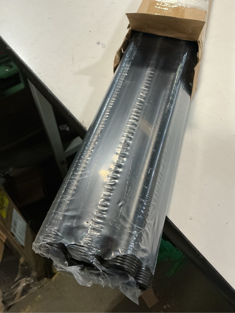 Condition photo showing New/Like New for geilspace 6 pack 3/4" × 36" pre-cut black metal pipe, industrial steel fits standard three quarters inch black threaded pipes and fittings - vintage diy industrial shelving (3/4" × 36") 3/4" × 36" black