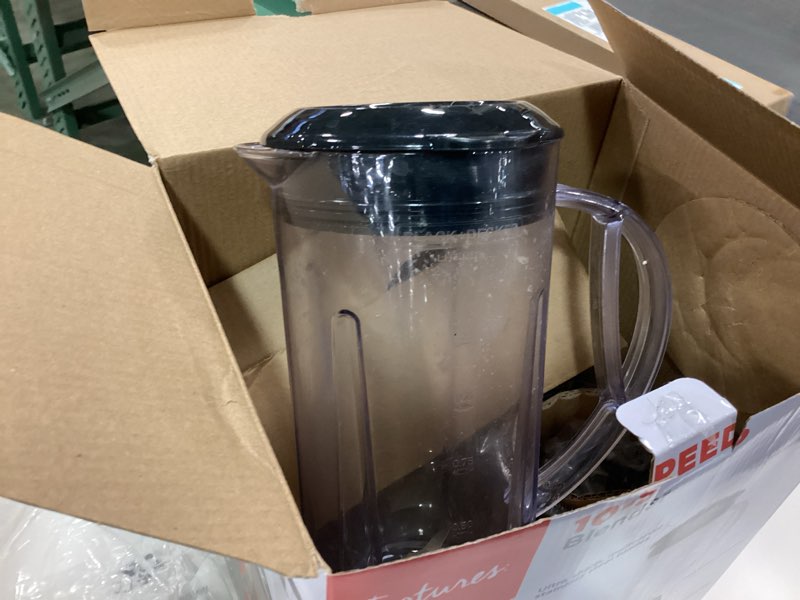 Condition photo showing As Is for BLACK+DECKER 10-Speed Countertop Blender, BL2010BP, 6-Cup Plastic Jar, Dishwasher-Safe, Stainless Steel, Suction Feet