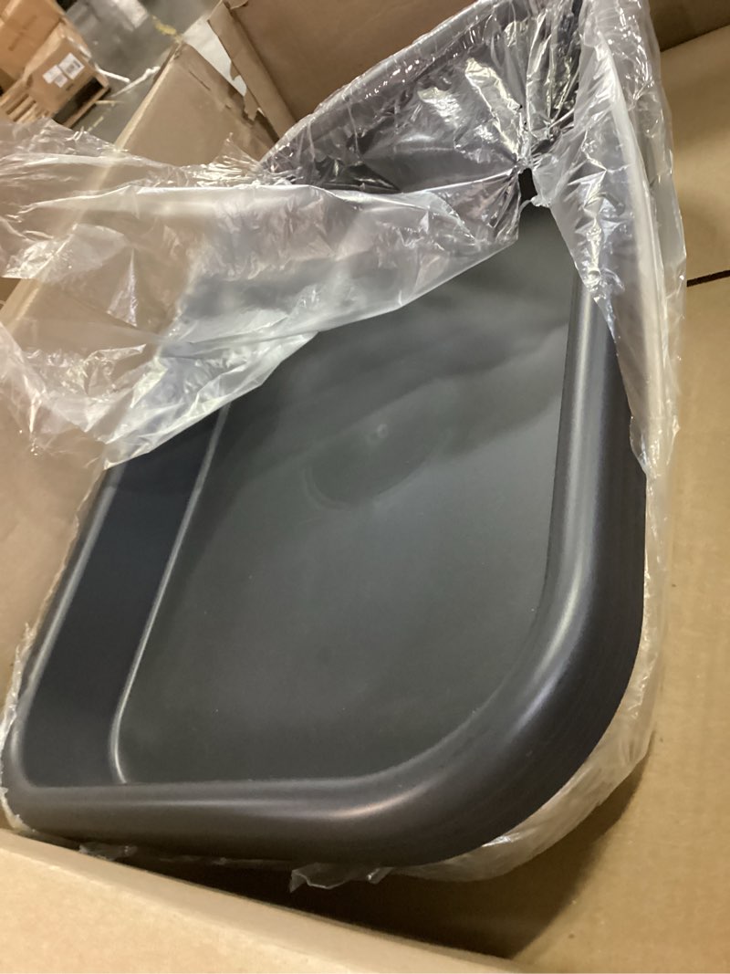 Condition photo showing Good Condition for 3 Pack Low Entry Cat Litter Box, 23" Open Top Pet Litter Pan for Kitten, Extra Large Senior Cat Travel Toilet, Shallow Potty Tray Boxes for Indoor Outdoor Frail Handicap Disabled Elderly Cats