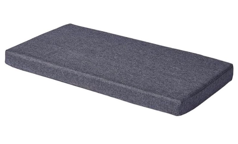Large grey non slip cushions, set of 3