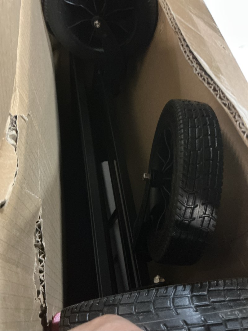 Condition photo showing As Is for mattam collapsible basket trucks service carts with wheels for material handling, 265 lbs capacity?21" l x 18.9" w x 35.4" h (blue)
