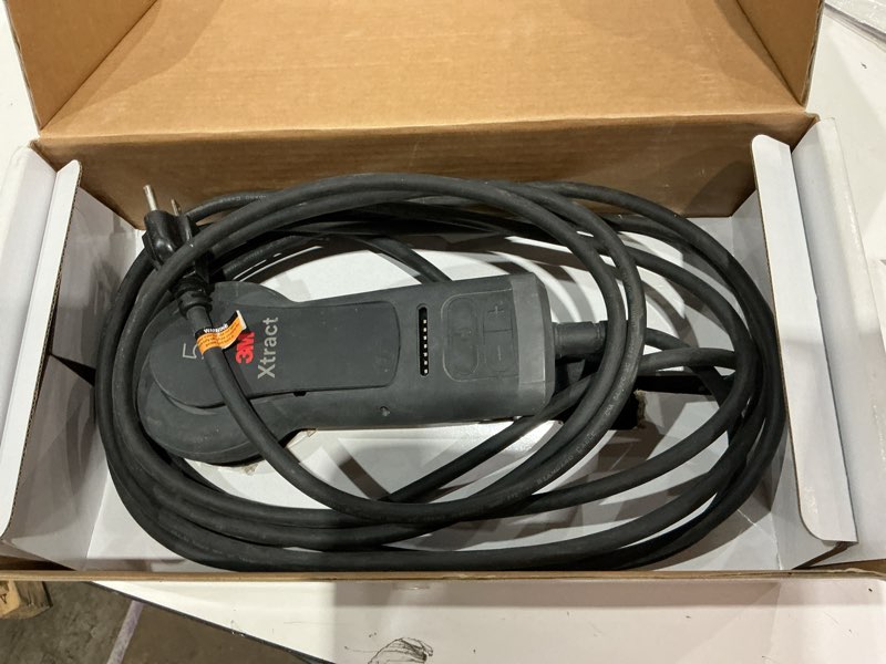 Condition photo showing As Is for 3m xtract electric random orbital sander, ergonomic and lightweight ros, 88758, 5 in, central vacuum, 3/16 in orbit, 110v, 350w motor, metal fabrication, woodworking, black 5 in, 3/16 in orbit sander
