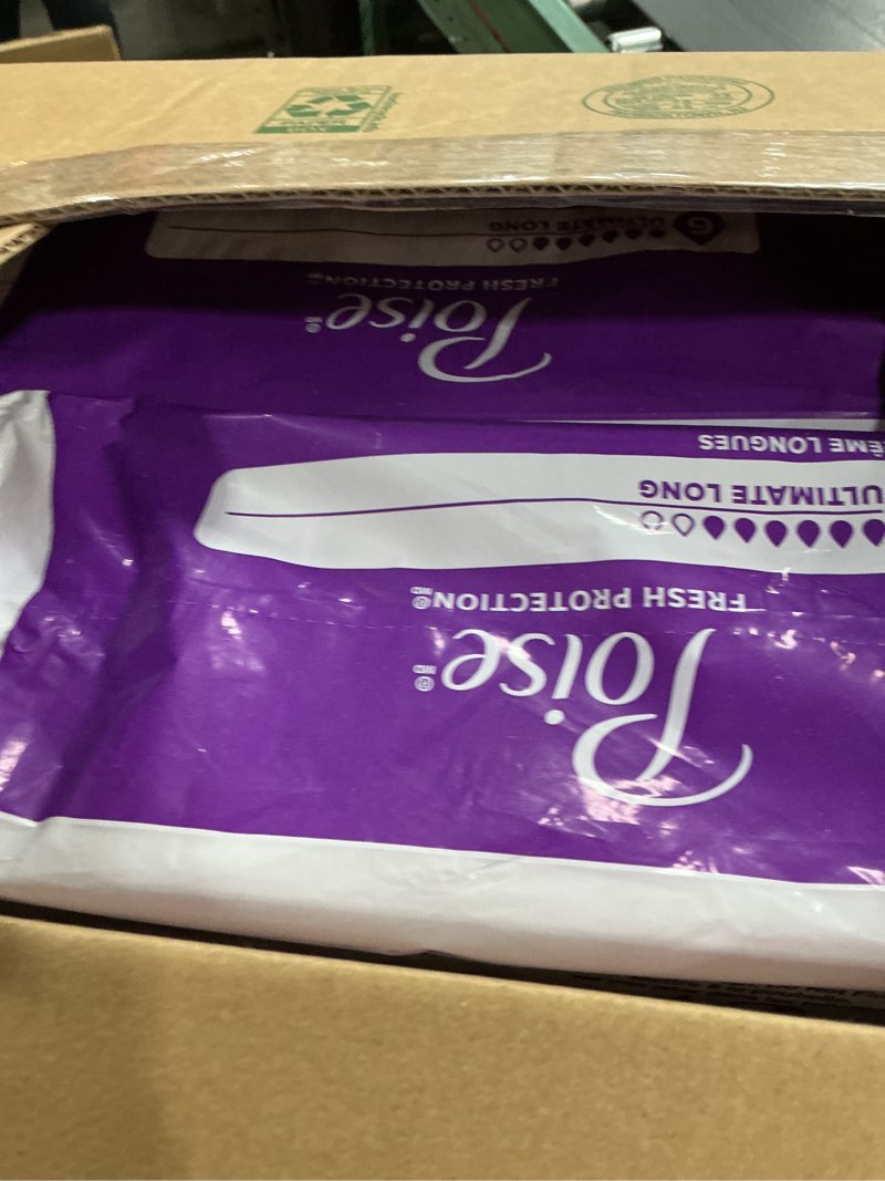 Condition photo showing New/Like New for Poise Incontinence & Postpartum Pads for Bladder Leaks, 6 Drop Ultimate Absorbency, Long Length, 90 Count, Packaging May Vary Long 90