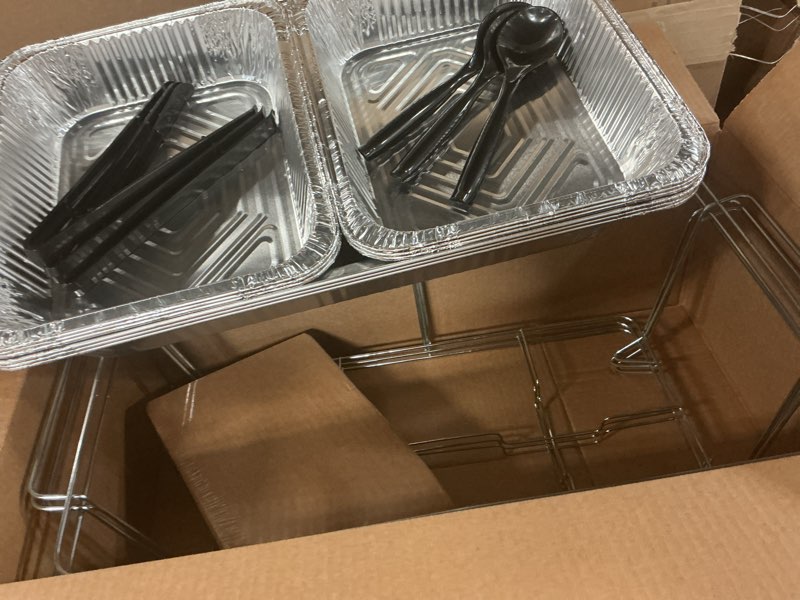 Condition photo showing Good Condition for member's mark party set with 2-hour safe heat chafing fuel 24 ct.
