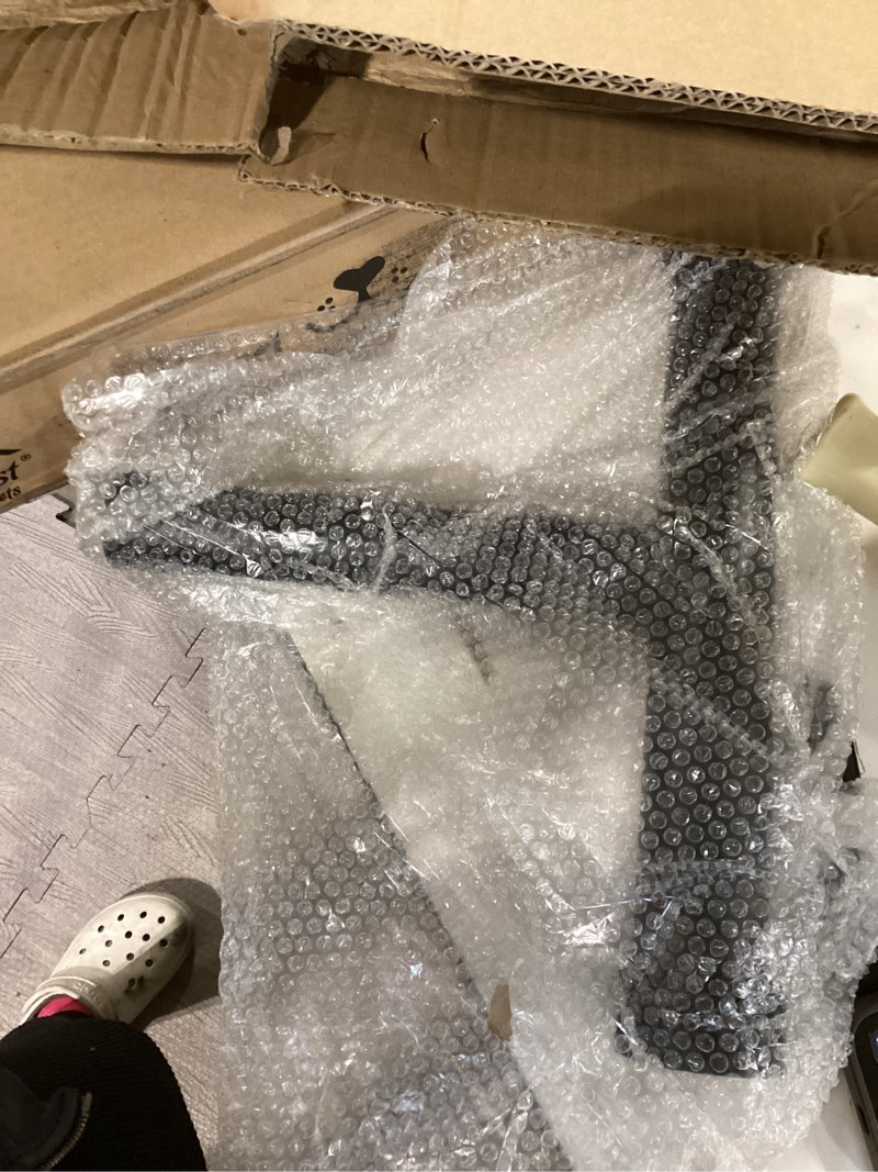 Condition photo showing Good Condition for walking pad handle bar attachment only, with phone and water bottle holders, fits walking mats up to 21.5", adjustable treadmill handlebar, treadmill stand feet with non-slip rubber, easy to assemble walking pad with phone and cup holder