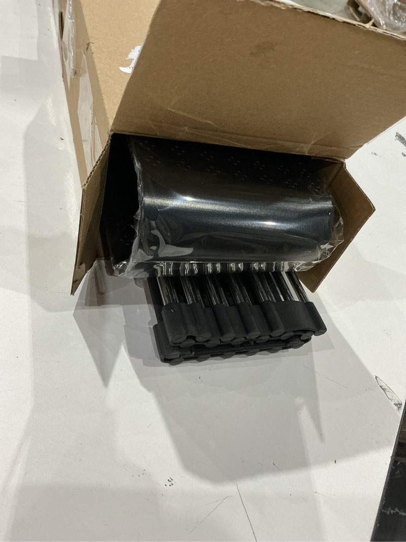 Condition photo showing Good Condition for roll up dish drying rack over sink, 20" x 15.2" foldable sus304 stainless steel kitchen dish drainer, heat-resistant multipurpose rolling sink rack organizer, black black?20" x 15.2"?