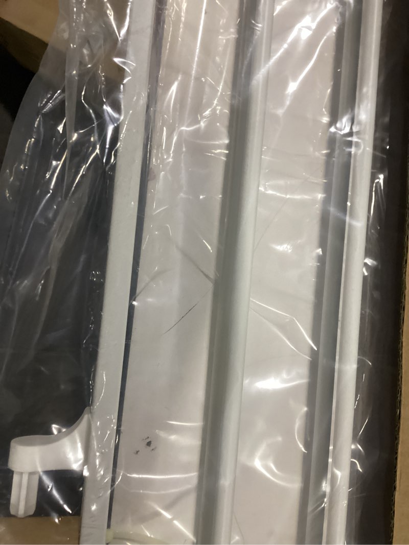 Condition photo showing Good Condition for babelio baby gate for stairs, kitchen & doorways, no bottom bar| easy installation| one-handed operation| auto-close| hardware mount (drill needed) safety dog gate (white - b17, 29-49" w, 28" h) white - b17 28" h, 29-49" w-wide