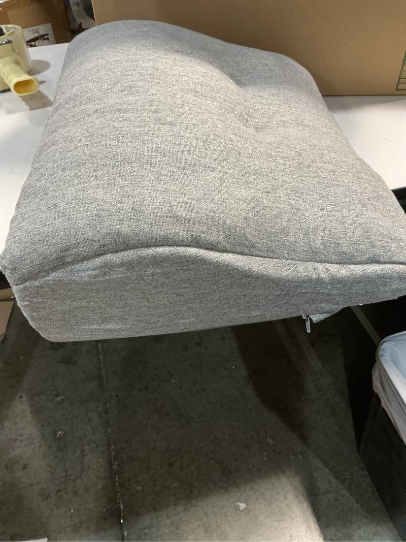 Condition photo showing Good Condition for Baibu grey tufted slanted pillow (similar to stock photo)