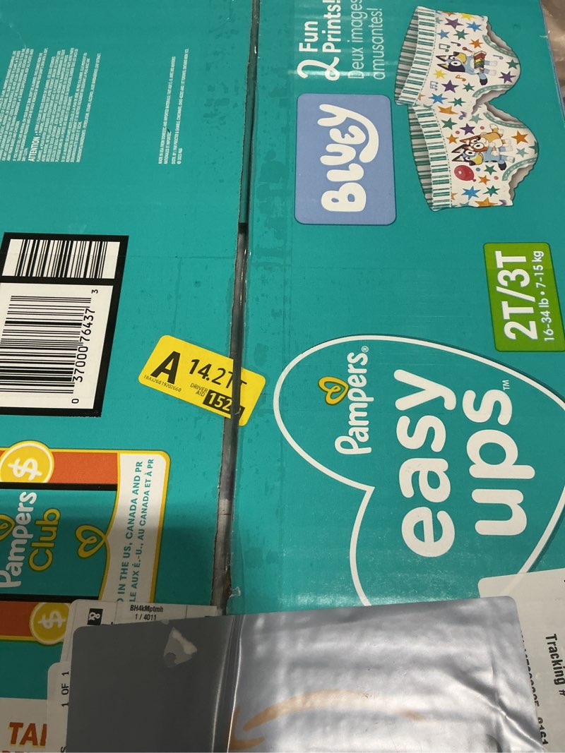 Condition photo showing Good Condition for Pampers Training Pants - Easy Ups Boys & Girls Bluey - Size 2T-3T, 140 Count, Children's Potty Underwear (Packaging May Vary) 2T-3T 140