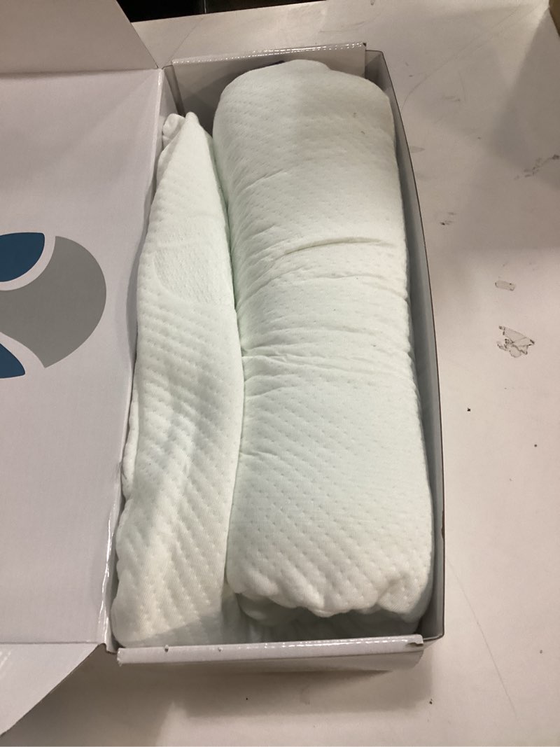 Condition photo showing As Is for Bluewave Bedding Ultra Slim Gel Memory Foam Pillow for Stomach and Back Sleepers - Thin, Flat Design for Cervical Neck Alignment and Deeper Sleep (2.75-Inches Height, Standard Size) 2.75"H Ultra Slim (Standard)