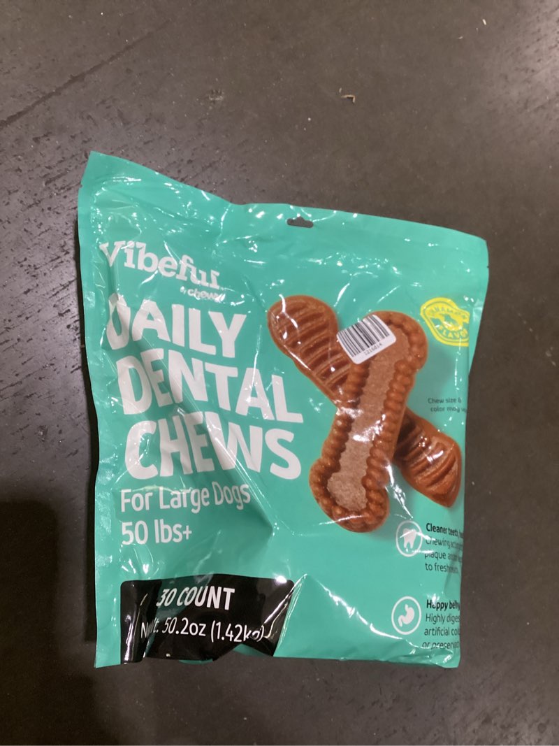 Vibeful daily dental chews for large dogs