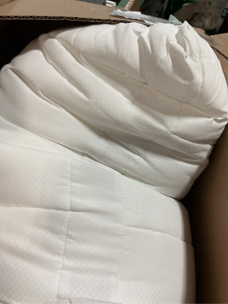 Condition photo showing As Is for nuzzle cooling adjustable pillow queen size for side sleepers, luxury bed pillow hotel collection - best adjust height soft firm pillow for back, stomach or side sleepers queen size (set of 1) white