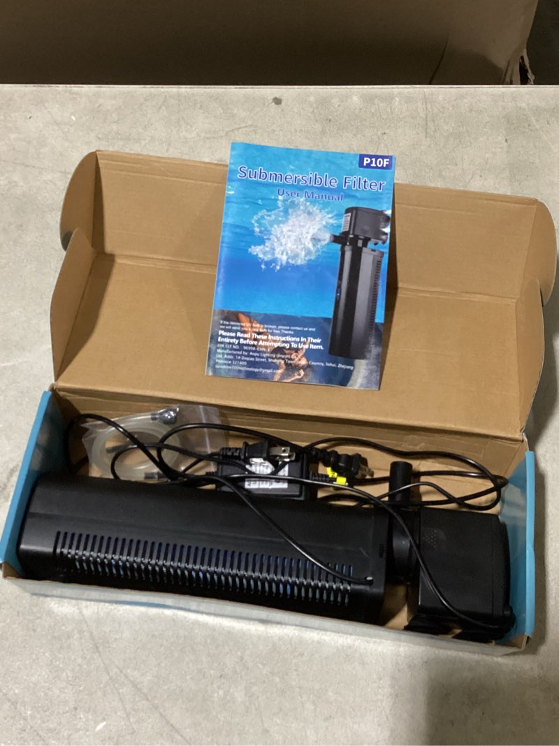 Condition photo showing As Is for 600gph pool filter, u-v sterilzer for 300-1000 gallon swimming pool, small pool filter green pool cleaning powerful pump pool filter for children pools, inflatable pools, cold plunge crystal clear cold plunge filter for 300-1000 gallon blue