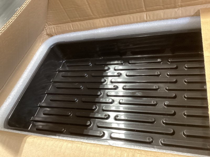 Condition photo showing Good Condition for soligt extra thick heavy duty 10 pack 1020 seed starting trays - microgreens growing trays seedling plant germination starter tray transplant fodder flats, no holes, no leakage, reusable…