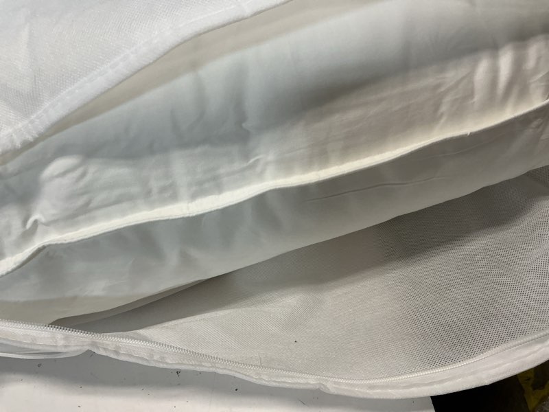 Condition photo showing New/Like New for premium down alternative pillow king, firm/extra firm