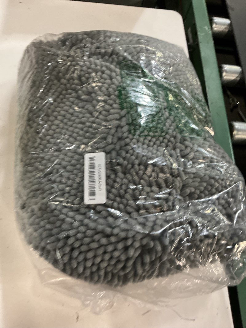Condition photo showing As Is for olanly bathroom runner rugs 44x24, extra soft absorbent chenille bath rugs, rubber backing quick dry, machine washable long bath mats for bathroom floor, tub and shower, home decor accessories, grey 44" x 24" grey