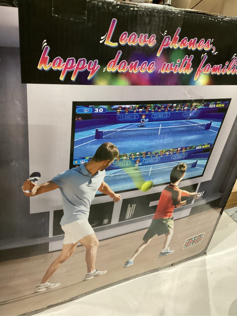 Condition photo showing New/Like New for Dance Mat for Kids and Adults, Anti-Slip Wireless Electronic Dance Pad for TV, Wrinkle-Free, Soft & Cozy Playmat for Exercise & Games, Smart Camera & 2 Controllers, Gift idea?Classic Snowflake? Christmas Colors