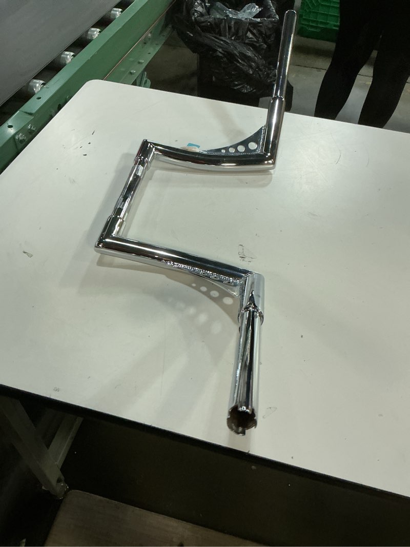 Condition photo showing As Is for 1-1/4'' Batwing Ape Hanger Handlebar Fit Harley Sportster XL Softail FLST FXST Chrome 10 inch