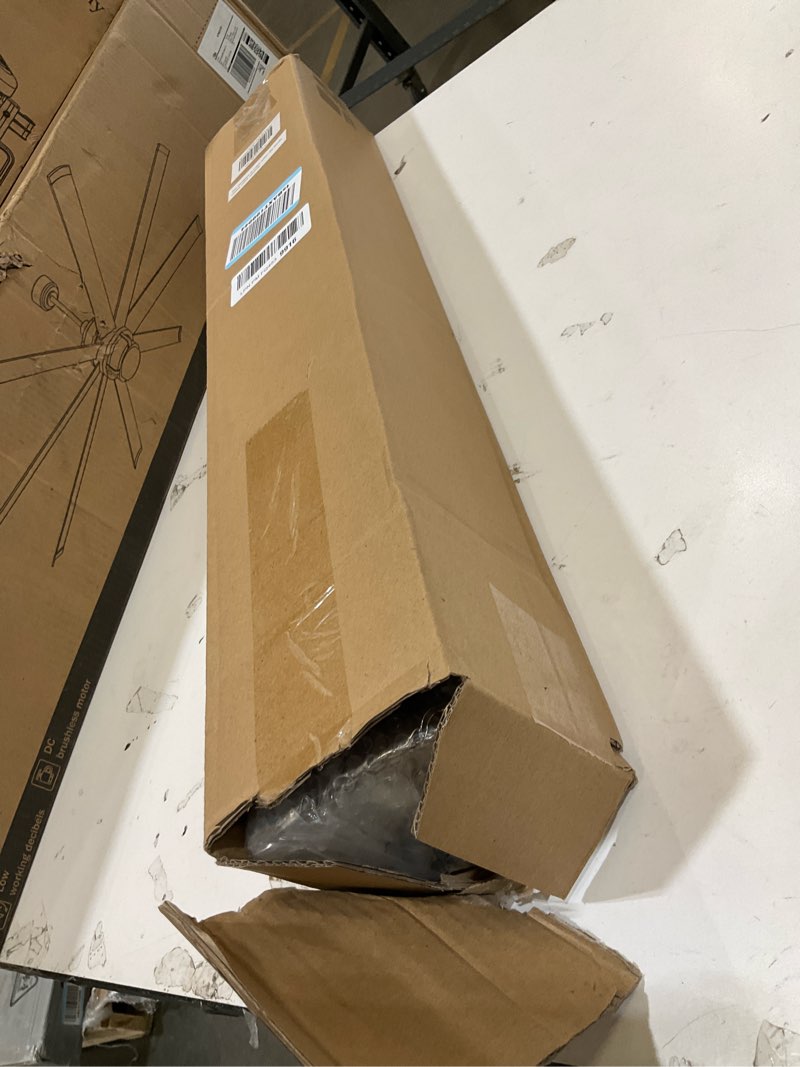 Condition photo showing Good Condition for lazblinds no tools no drill cordless bamboo roman shades, light filtering window treatment, roll up bamboo blinds for windows 28.5'' w x 48'' h, eastfield teak light filtering-eastfield teak 28.5" w x 48" h