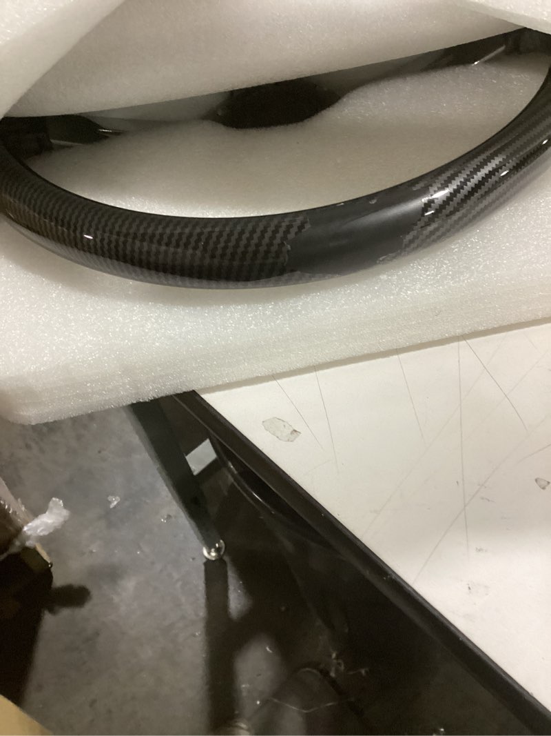 Spaorcco 14" Carbon Fiber Racing Steering Wheel Drifting Deep Dish Universal Acrylic Sports Steering