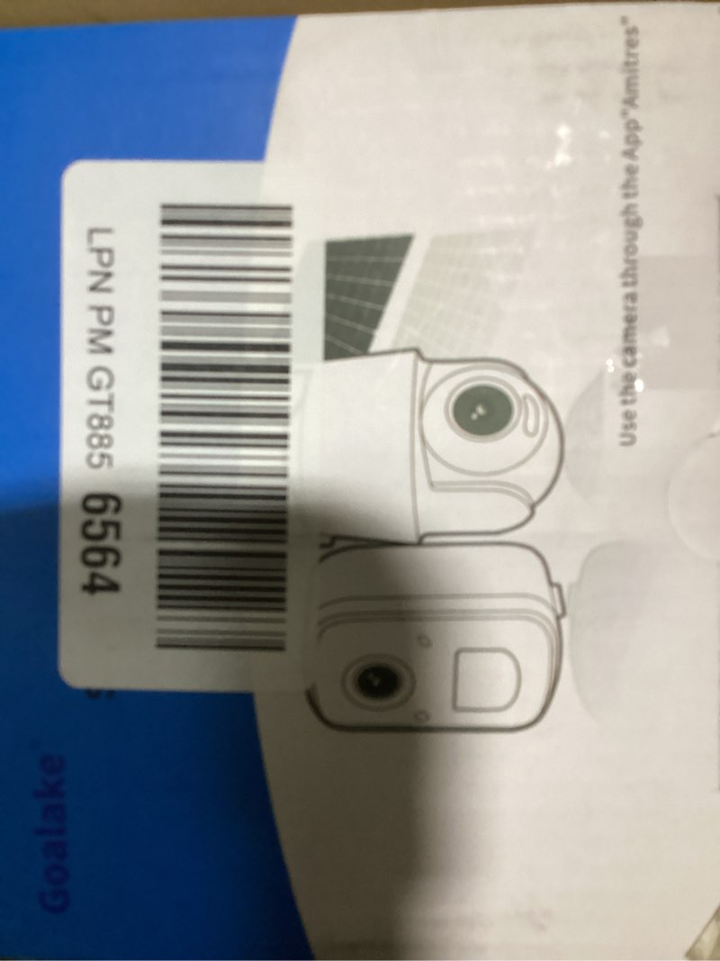Condition photo showing Good Condition for goalake 2026 upgraded wireless security camera 5mp 2.5k, battery powered, ai motion detection, spotlight, two-way audio, siren, ip65, no monthly fee, cloud & 256gb sd storage (pre-inserted a sd card) cp13wb-d