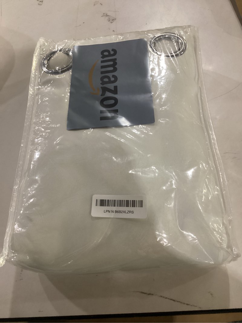 Condition photo showing New/Like New for yakamok 100% cream blackout curtains for bedroom, light blocking thermal insulated noise reducing blackout drapes for living room(52wx84l, 2 panels) 52"w x 84"l (pack of 2) cream
