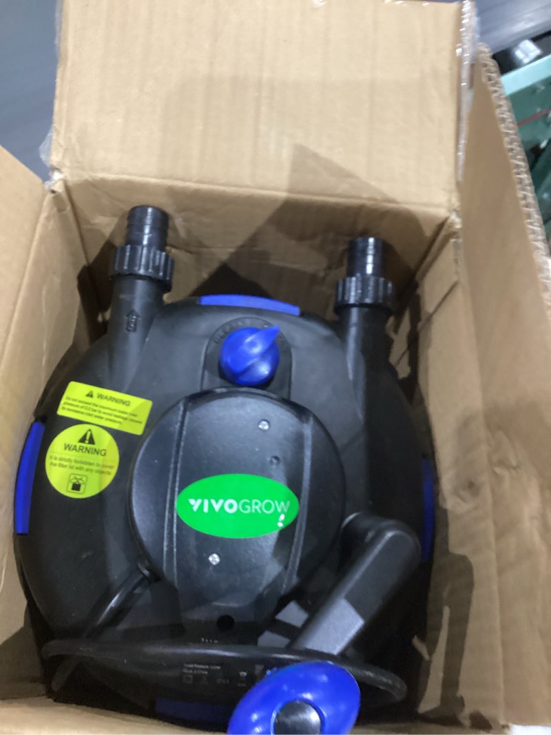 Condition photo showing Good Condition for bio pressure pond filter, with 13w uv-c light, 1050 gph suitable for koi ponds up to 500 gallons or landscape pools up to 1050 gallons