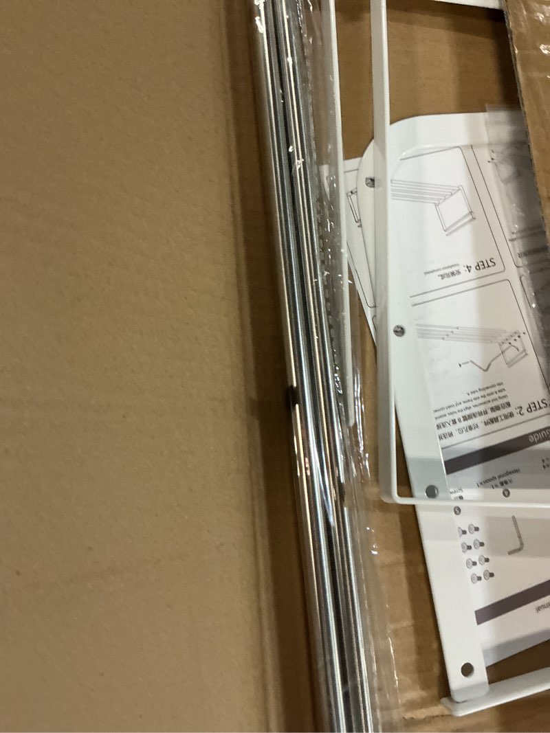 Condition photo showing Good Condition for Expandable Shoe Rack Organizer - Adjustable Shoe Rack & Under Cabinet Shelf - for Shoe or Clothing Storage and Organization, Under Shelf Storage (Stainless,1Pcs) 1 Pack Stainless