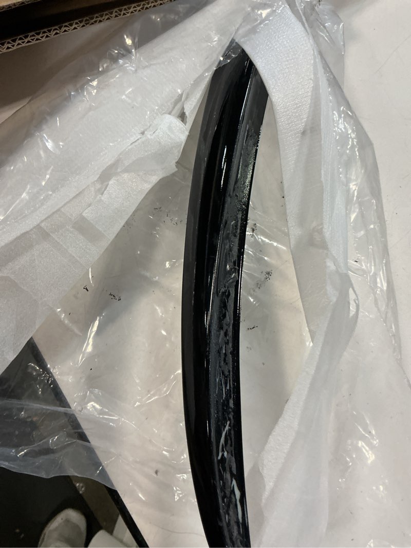 Condition photo showing Good Condition for khk g30 trunk spoiler, gloss black car rear trunk tail spoiler, rear wing spoiler fits for 2017-2023 bmw 5-series g30 520i 530i 540i / f90 m5 sedan g30 &f90 m5 [17-23]-glossy sharp blade style