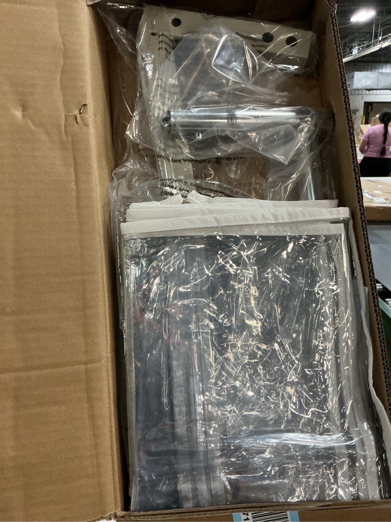 Condition photo showing Good Condition for simple houseware industrial grade z-base garment rack, 500lb load with 62" extra long bar w/clear cover and tube bracket